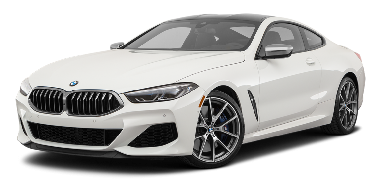 Front exterior view of the 2025 BMW M850i xDrive Coupe, available for lease at Best Deal Auto Leasing in Brooklyn, NY.
