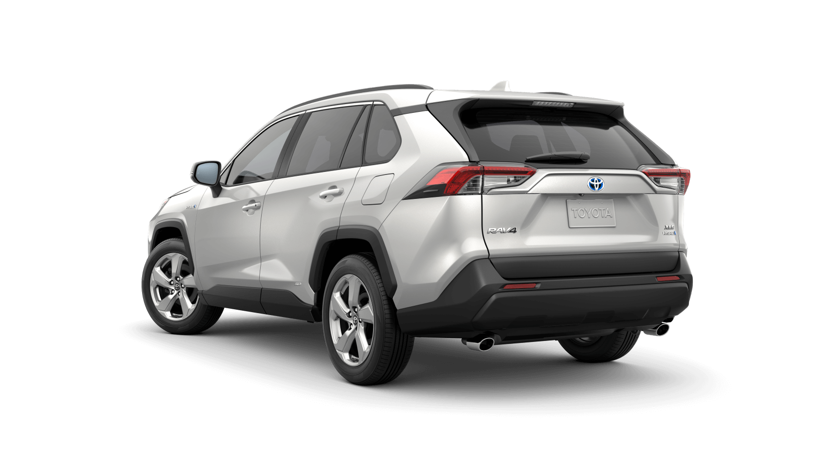 Rear view of the 2025 Toyota RAV4 Hybrid, part of a $535/month lease deal at Best Deal Auto Leasing in Brooklyn, NY.