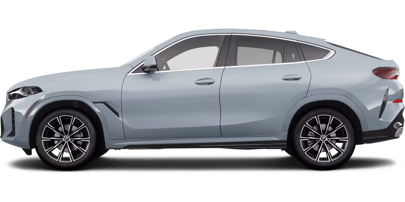 side view of the 2026 BMW X6 showcasing its sleek design