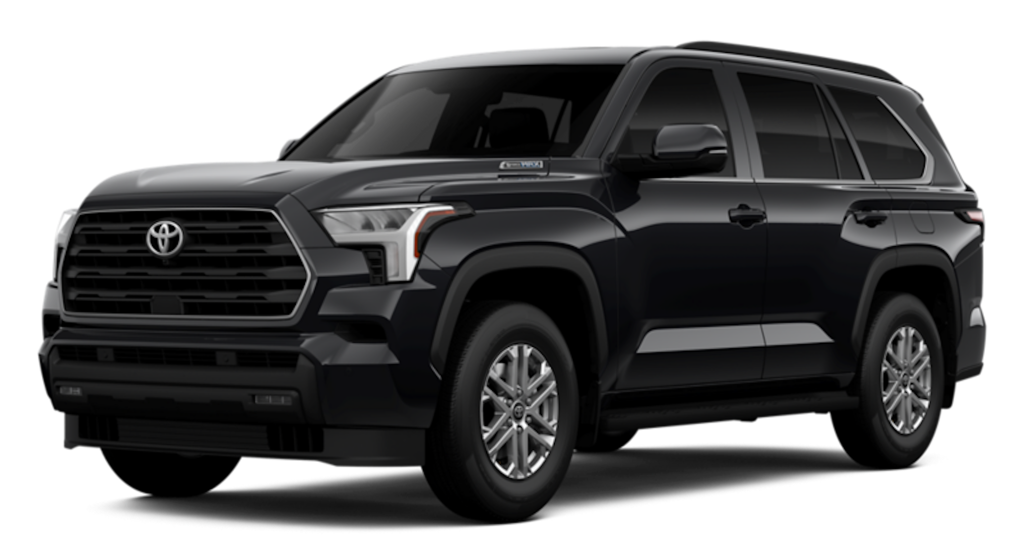 A powerful 2025 Toyota Sequoia Hybrid front view, available for lease at Best Deal Auto Leasing in Brooklyn, NY.
