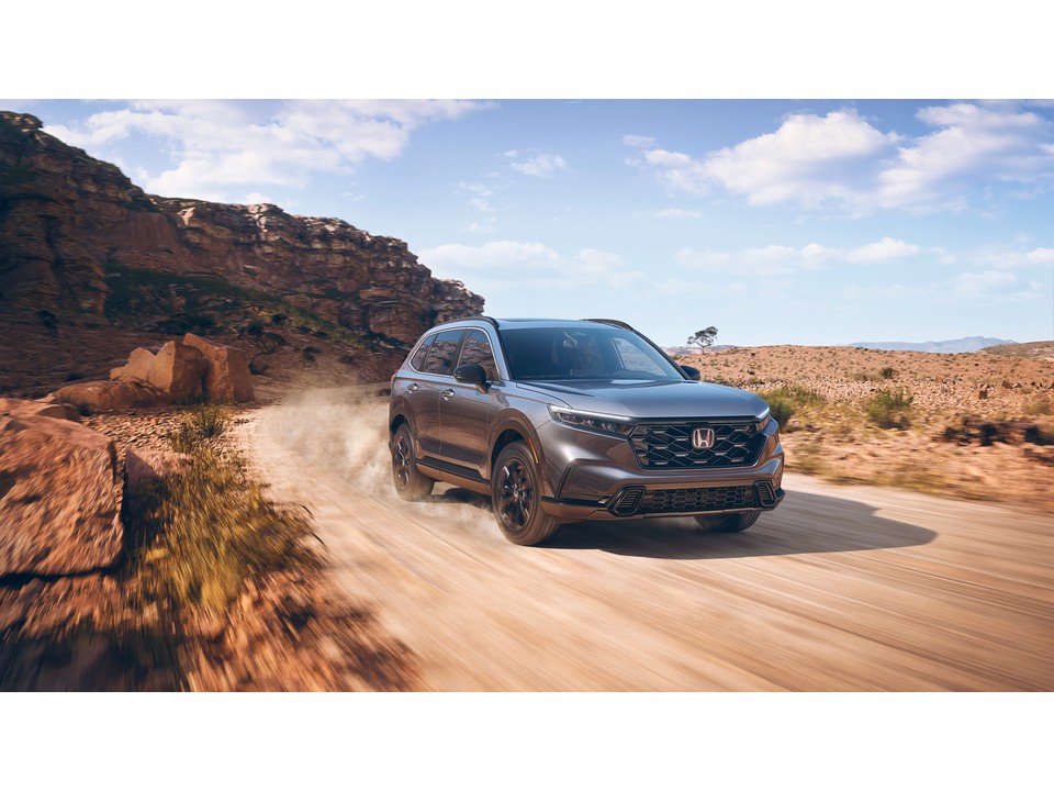 2025 honda cr-v hybrid Hybrid driving on road in best hybrid crossover review of top hybrid crossovers