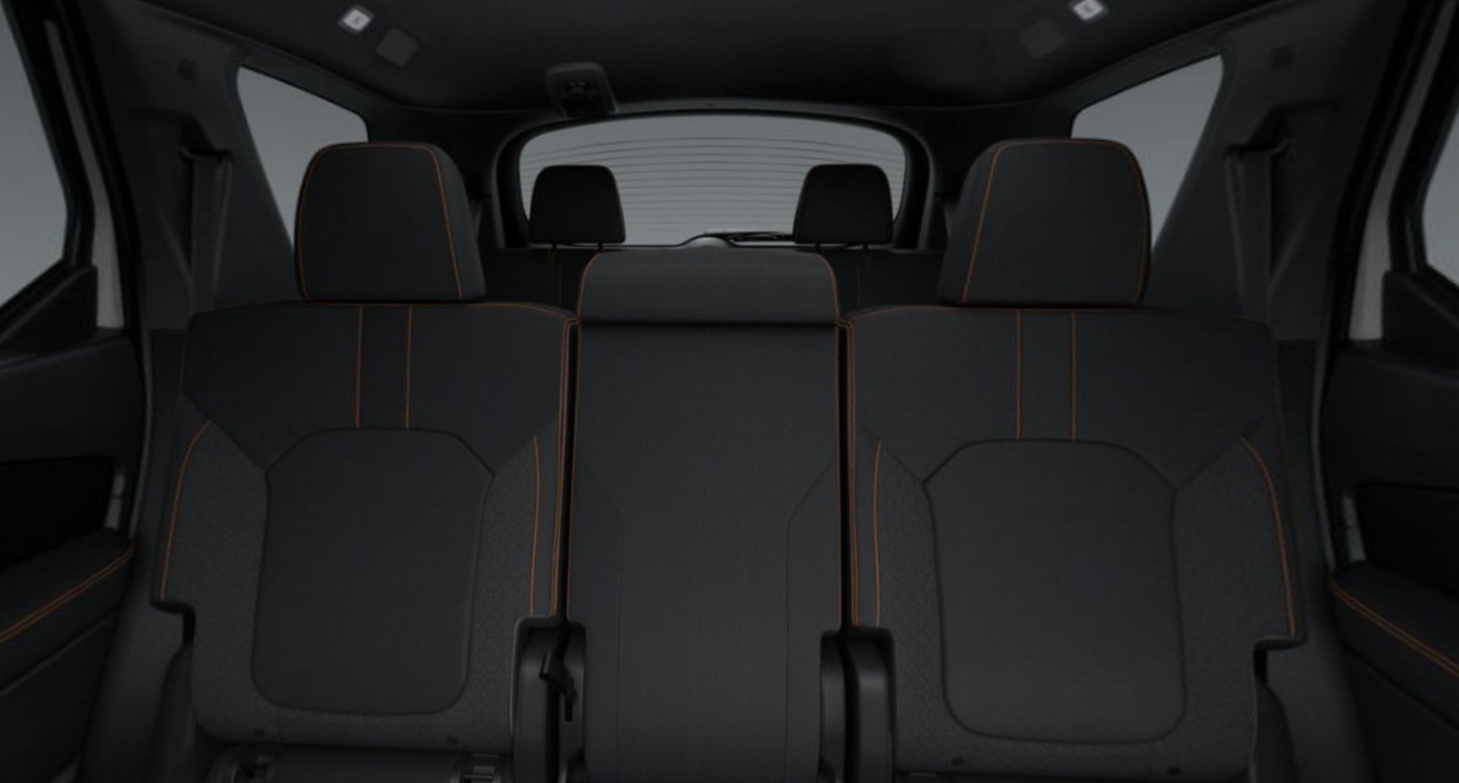 2025 Honda Pilot Sports AWD interior showing cloth-trimmed seats and spacious third-row seating