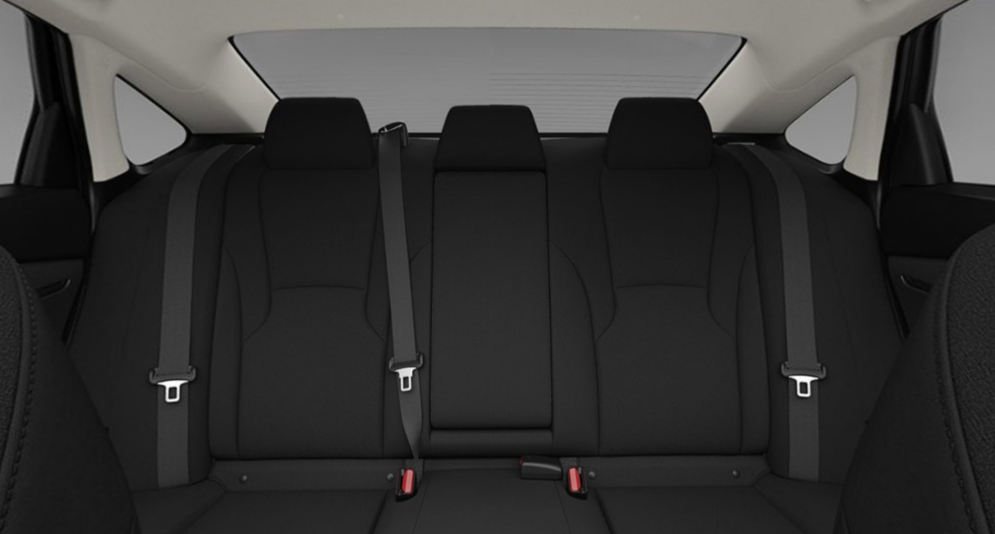 Interior rear seating of the 2025 Honda Accord LX showcasing spacious legroom, premium cloth upholstery, and passenger comfort.