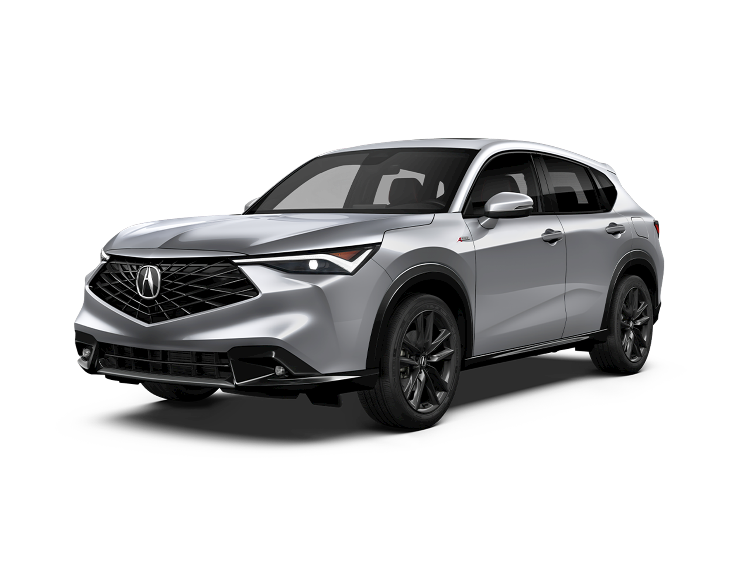 Front view of the 2025 Acura ADX review showcasing the luxury subcompact SUV’s bold grille and LED headlights in a modern urban setting.