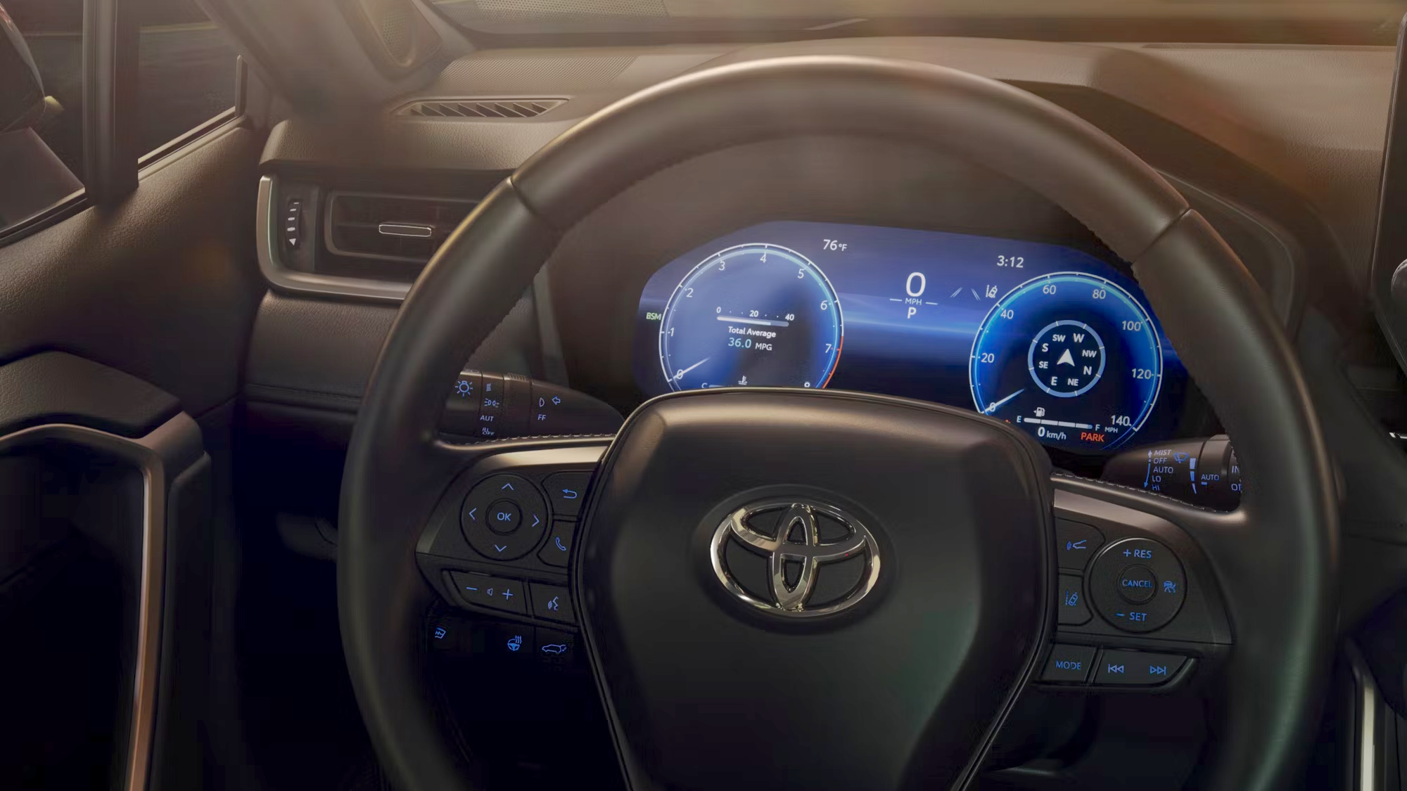 Interior dashboard of 2025 Kia Sportage Hybrid from best hybrid crossover review showcasing hybrid SUV tech