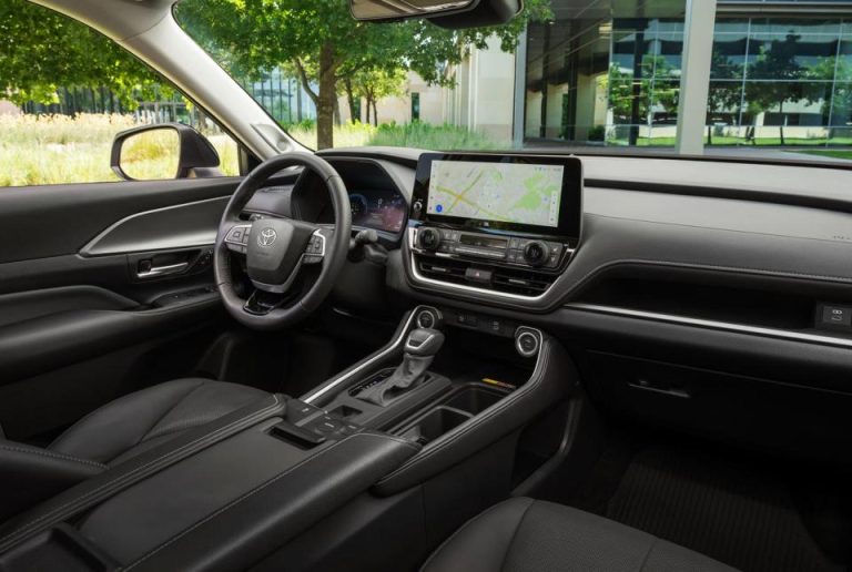 Second row of the 2025 Toyota Grand Highlander Hybrid, showing spacious seating in this top 8-seater SUV