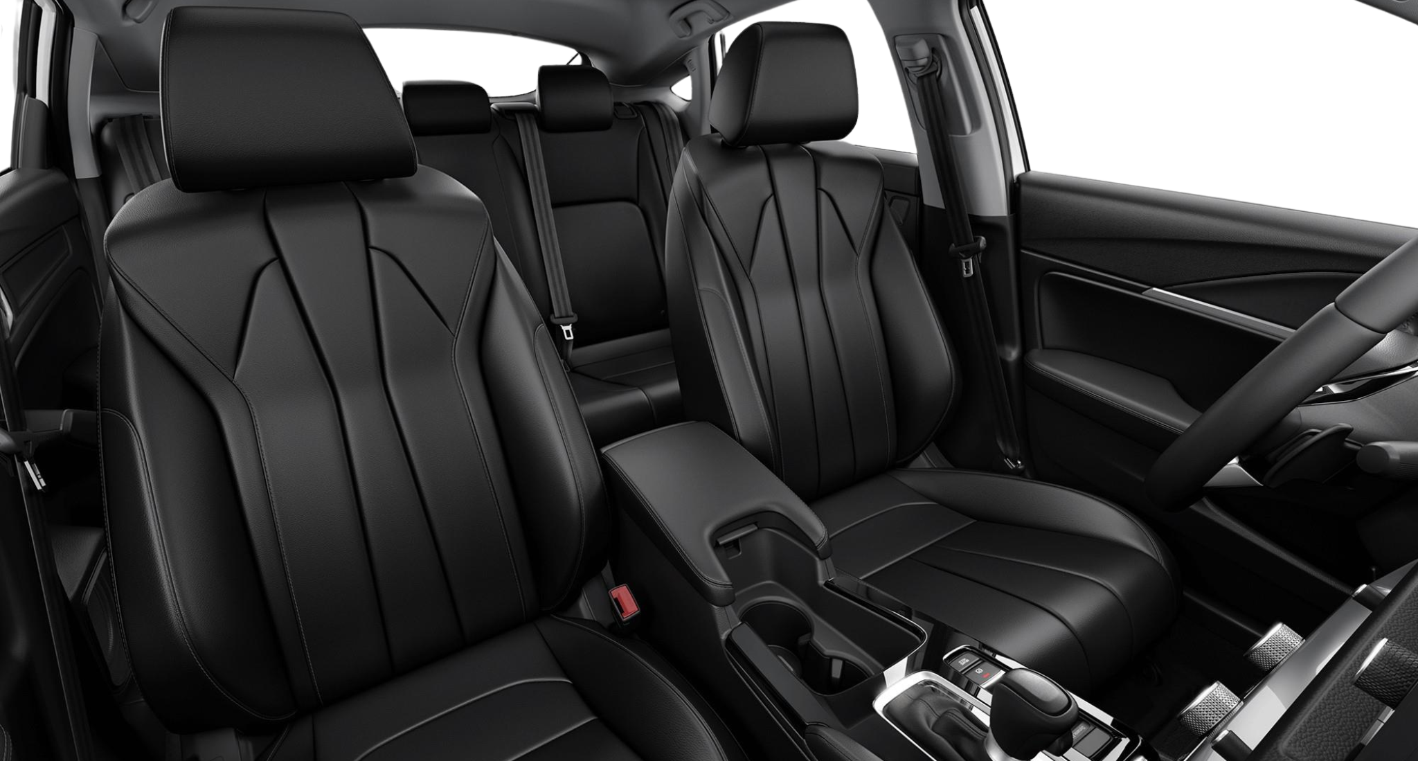 2025 Acura Integra luxury interior featuring premium leatherette-trimmed heated front seats and spacious cabin design