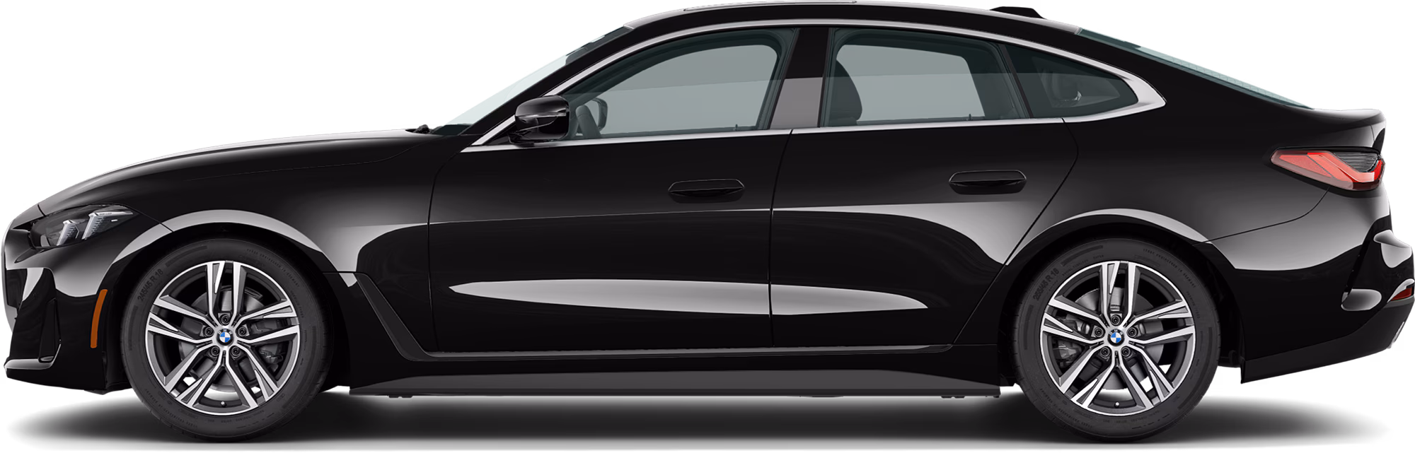 Side profile of 2025 BMW 430 sedan highlighting BMW 430 lease deals and sleek design.