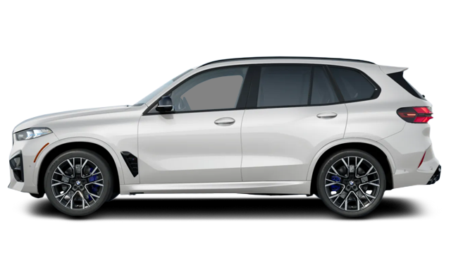 Side view of the 2025 BMW X5M, showcasing its sleek design for best lease deals in NYC.
