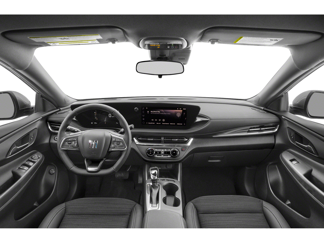 Interior dashboard of the 2025 Buick Envista lease, featuring an 11-inch touchscreen for Buick SUV lease 2025