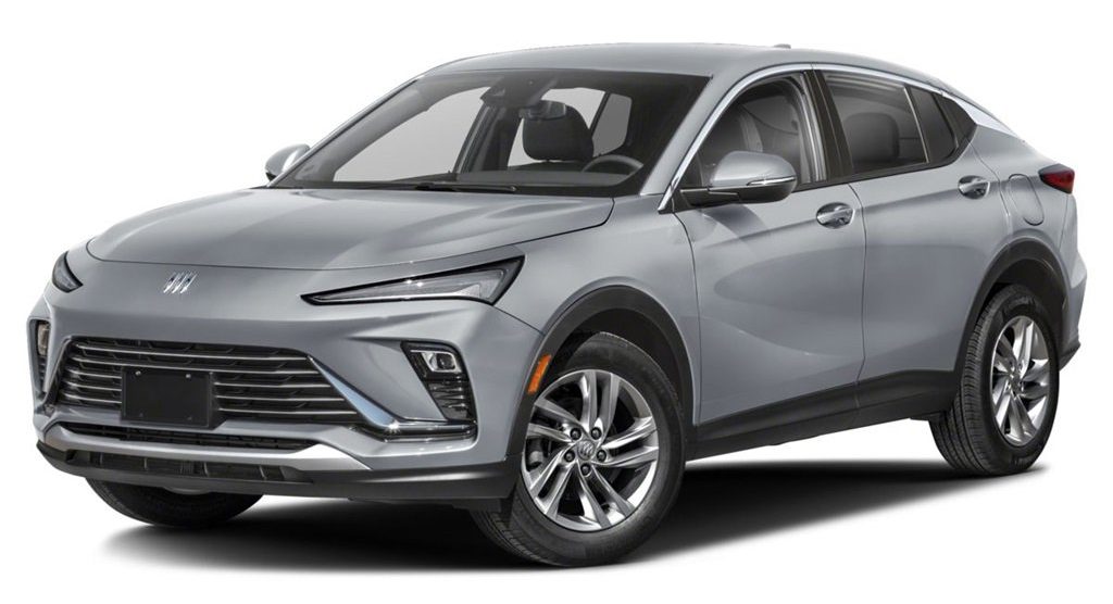 Front view of the 2025 Buick Envista, a stylish subcompact SUV available for lease with $0 down deals in NYC.