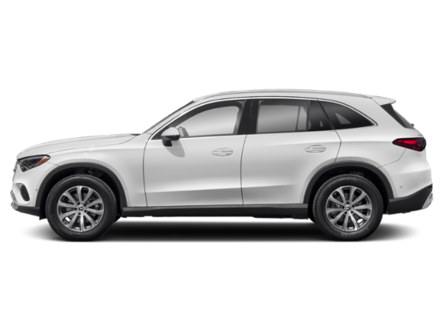 Side profile of the 2025 Mercedes-Benz GLC300 lease, showcasing its sleek mid-size SUV design