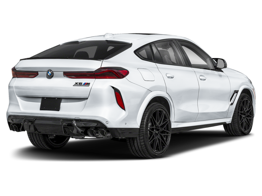 Back view of the 2025 BMW X6M, a high-performance SUV with zero down lease deals in NYC.