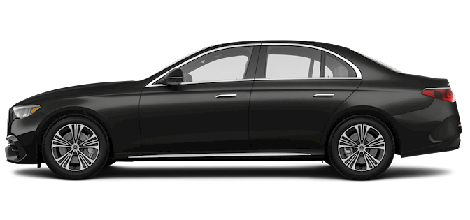 Sleek side profile of the 2025 Mercedes-Benz C 300 sedan highlighting multi-spoke alloy wheels and aerodynamic body lines.