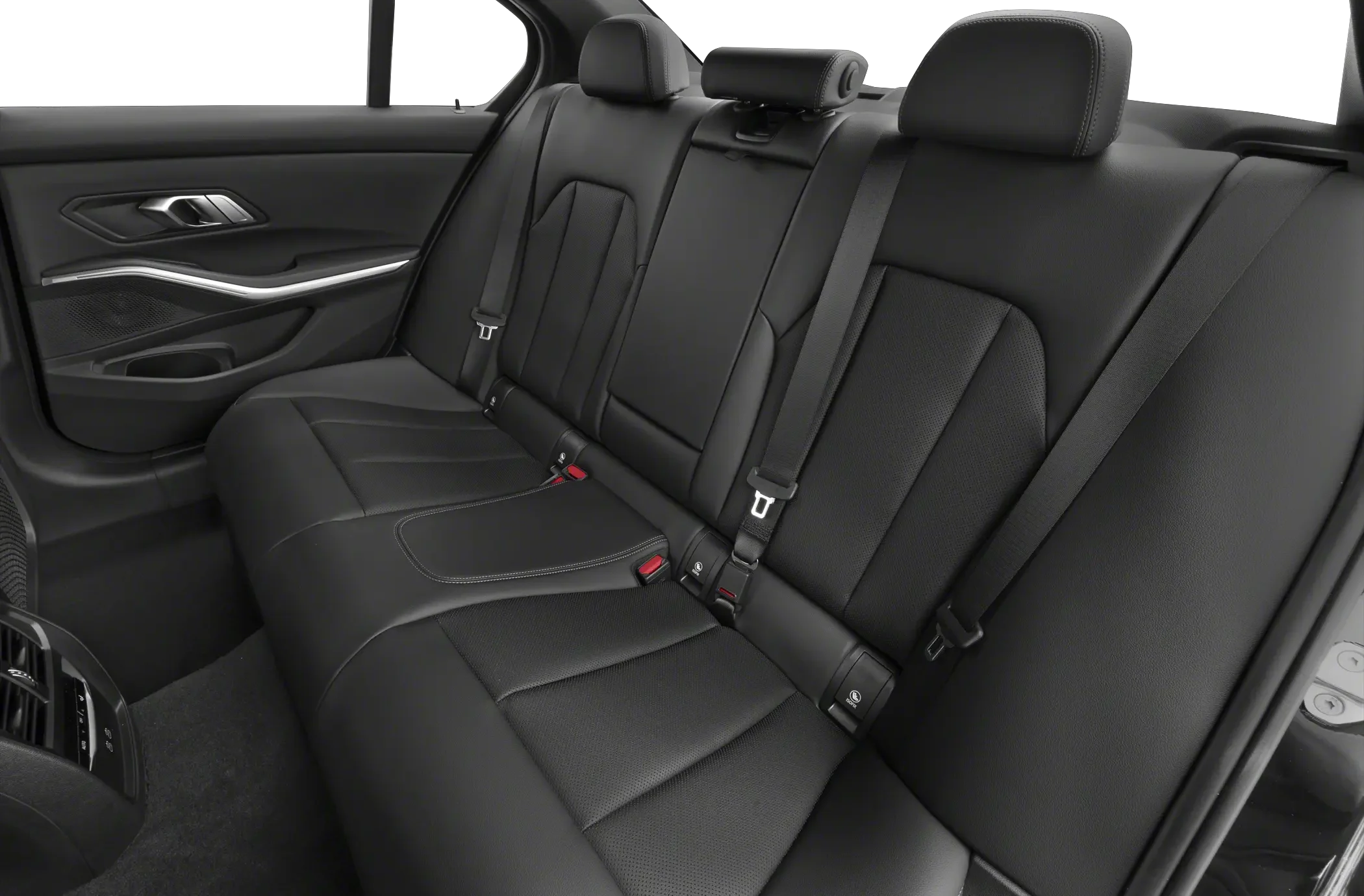 Interior of a 2025 BMW m340 with Vernasca leather seats, ideal for BMW lease deals near me shoppers.