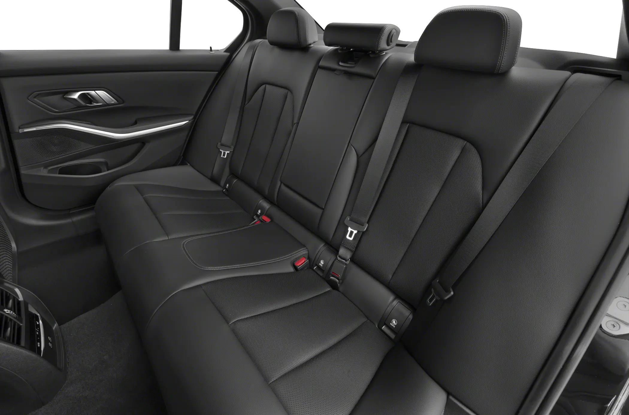 Interior of a 2025 BMW m340 with Vernasca leather seats, ideal for BMW lease deals near me shoppers.