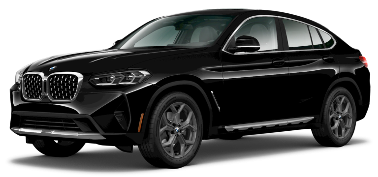 Front view of 2025 BMW X4 lease, showcasing luxury SUV design for best lease deals 0 down in NYC.