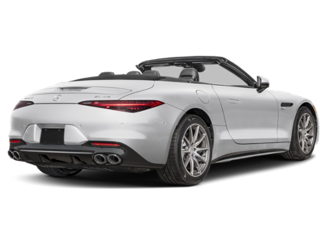 Rear view of the 2025 Mercedes-Benz SL AMG, a top convertible car available for lease with best deals in NYC.