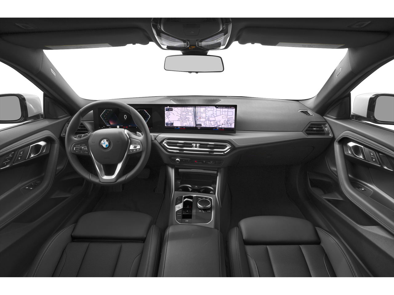 Interior dashboard view of 2025 BMW 230i Lease