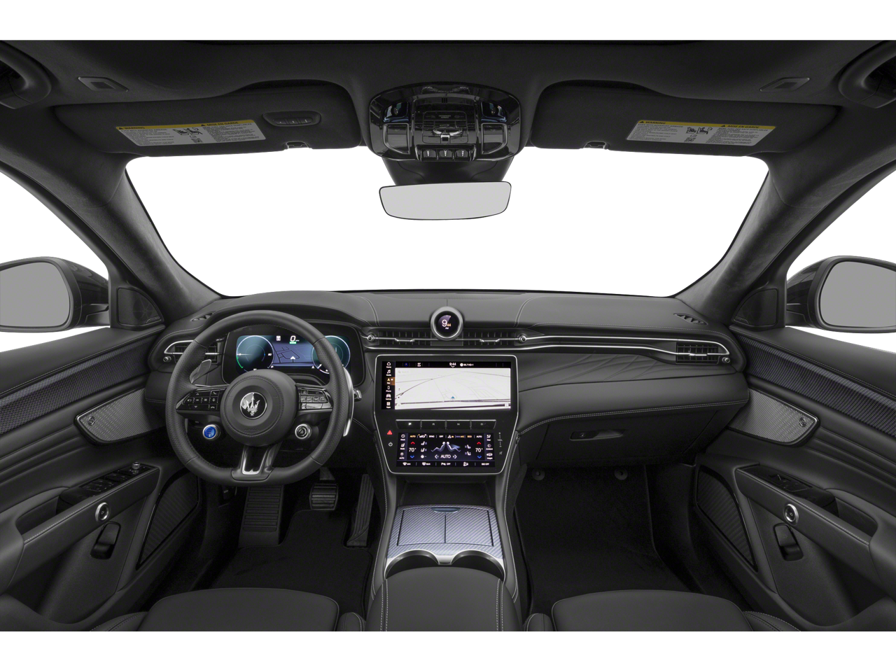Interior dashboard of 2025 Maserati Grecale Lease