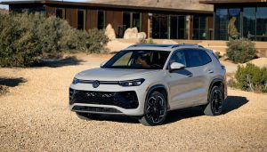 Front view of the 2025 Volkswagen Tiguan in our expert review