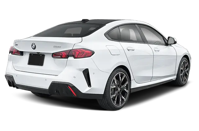 Rear design of the 2025 BMW 228 Lease in motion